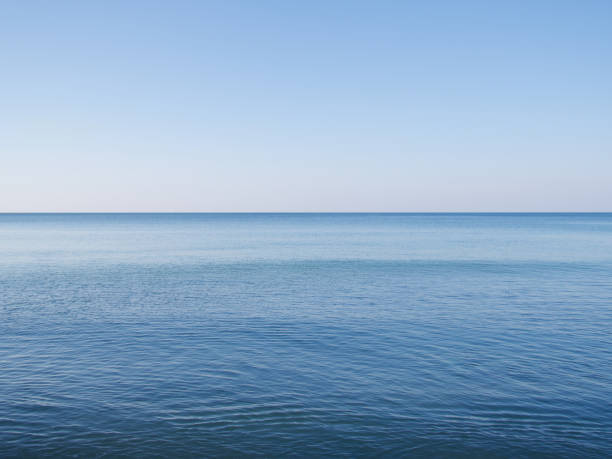 istock Deep blue sea and blue sky 1222523693