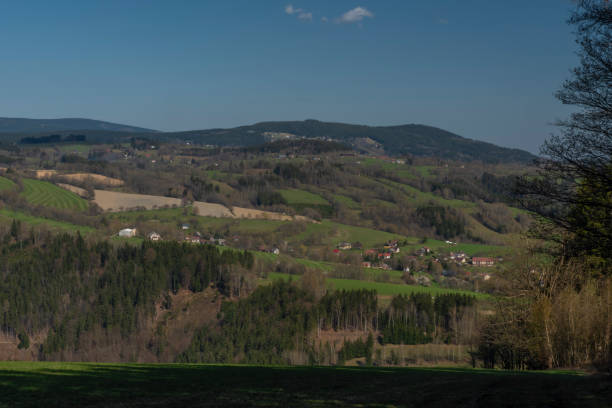 istock Meadows near Krkonose mountains in spring nice day 1222525333