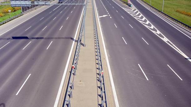 istock High-speed highway in city. 1222526229