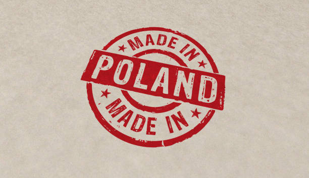 istock Made in Poland stamp and stamping 1222527095
