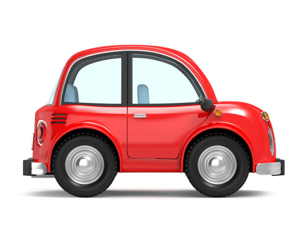 Car Small Cartoon Side Stock Photo - Download Image Now - Car, Three  Dimensional, Cartoon - iStock