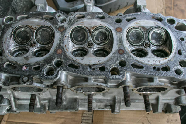 istock The cylinder valve and Cylinder head 1222542534