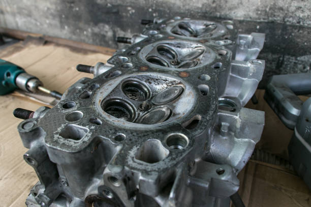 istock The cylinder valve and Cylinder head 1222542537