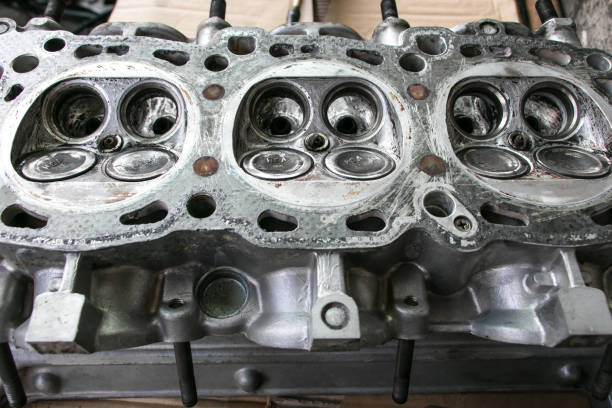 istock The cylinder valve and Cylinder head 1222542545
