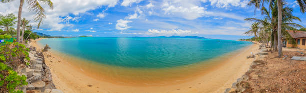 istock Panoramic picture of a beach in Thailand during daytime 1222550457