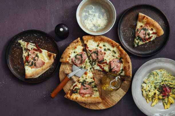 istock Italian Pizza with Mortadella 1222551281