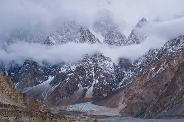 istock Passu Cones or Passu Cathedral Mountain in Karakoram range, Gilgit Baltistan, Pakistan 1222552301