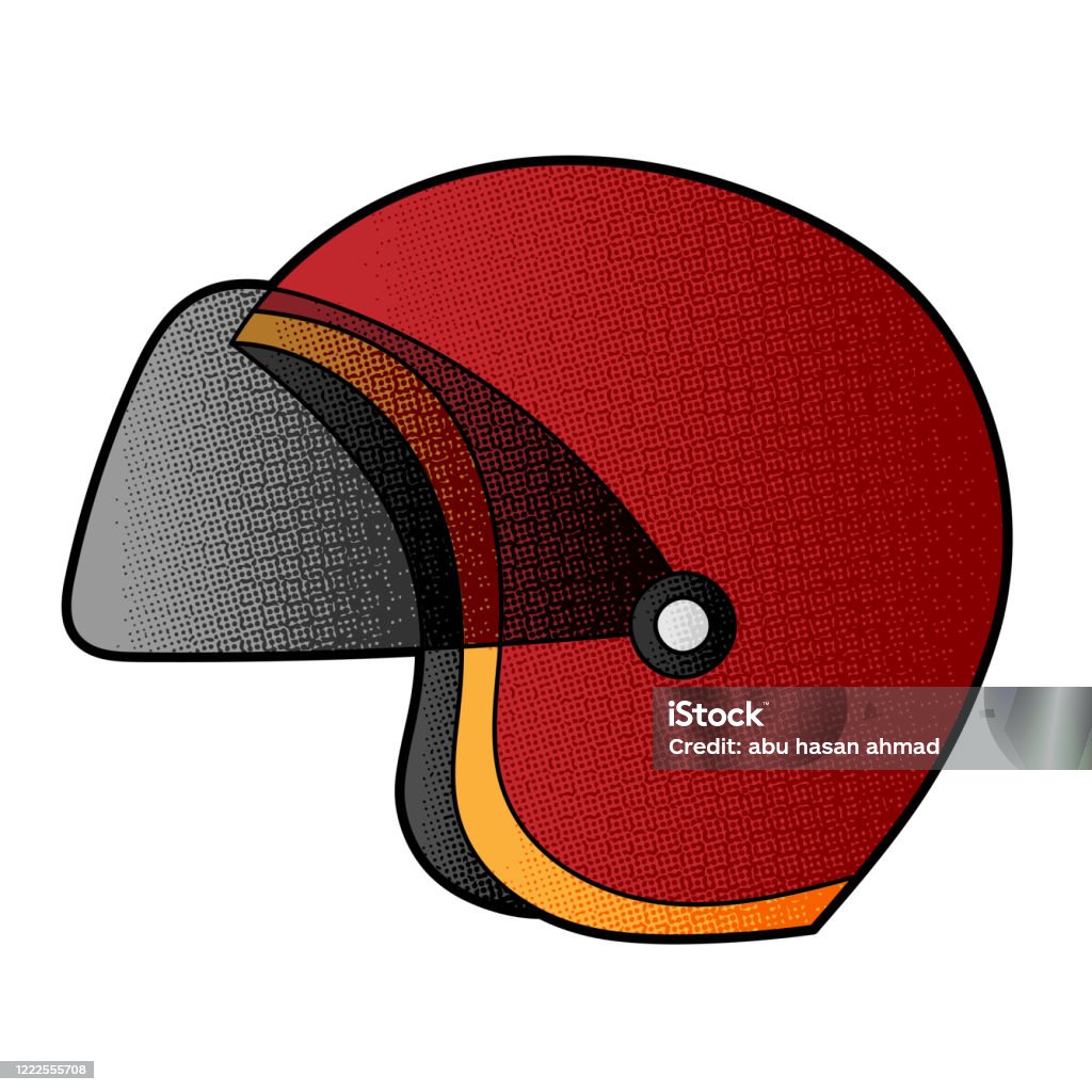 Vector Helment Design Helmet Hand Drawn Vector Design Stock Illustration - Download Image Now ...