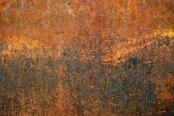 istock Rusty metal texture background. Grunge rusted metal texture. industrial construction concept design. Oxidized background. 1222557771