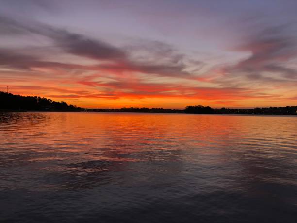 istock Sunset orange on the bay 1222560427