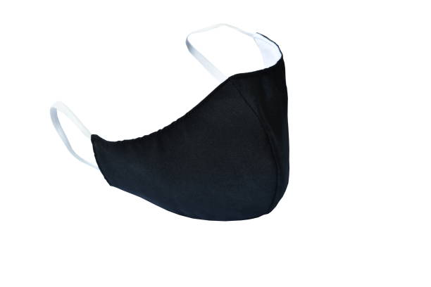istock black fabric hygienic mask on white background 1222564646