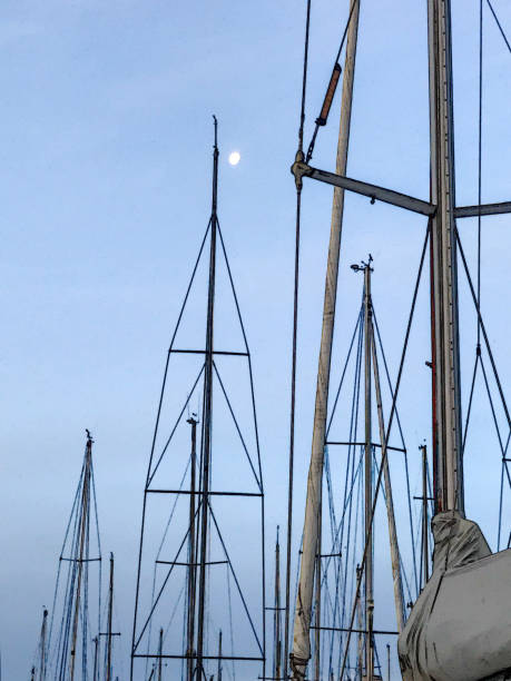 istock Sailboats in Sydney, docked with artistic effect 1222564931