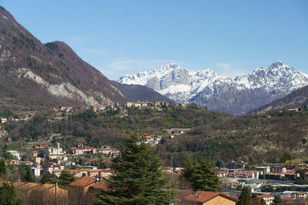 istock Winter landscape near Erba, italy 1222566663
