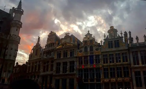 Brussels Landscape with Pink Sky