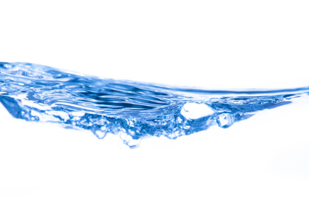 istock the water splash and air bubbles on white background,Isolate picture. 1222575713