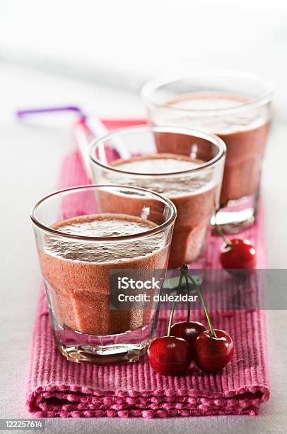 Cherry Smoothie Stock Photo - Download Image Now - Cherry, Close To, Cold Temperature