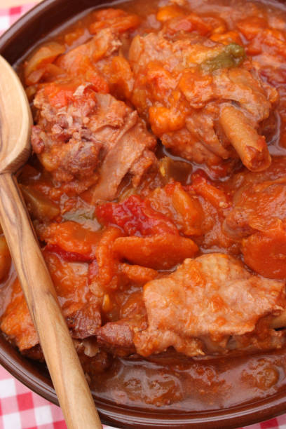 istock Duck leg stew Stewed dish  French cooking 1222581896