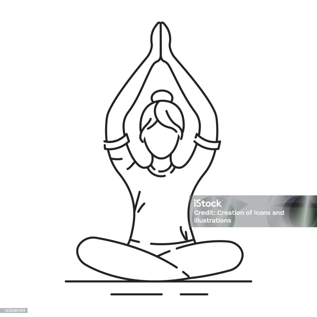Biểu Tượng Đường Màu Đen Yoga Chữ Tượng Hình Cho Trang Web Ứng ...