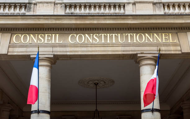 französischer verfassungsrat - paris, frankreich - e government stock-fotos und bilder