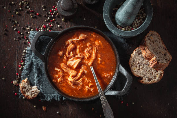istock Spicy tripe soup made of beef and vegetables 1222585638