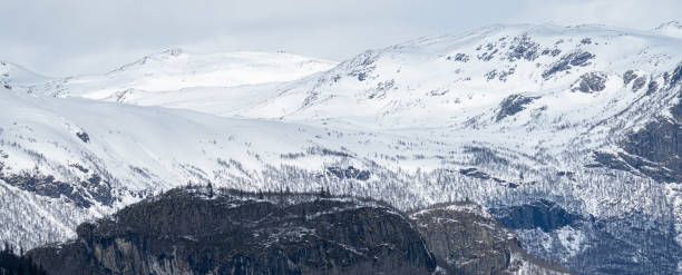 istock Mountain peaks in Hemsedal in Norway covered with snow 1222587850
