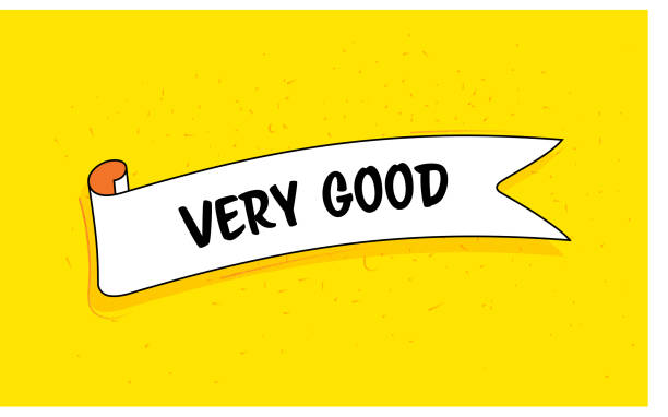 istock Trendy Ribbon Banner with Text VERY GOOD. Retro Style Design. 1222593656