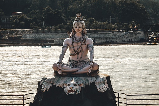 Statue of shiva in rishikesh