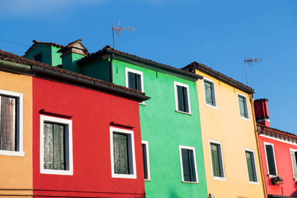 istock Colorful houses in Burano 1222597190