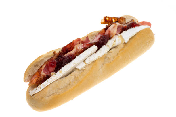 istock Brie cheese and bacon sub sandwich 1222600744