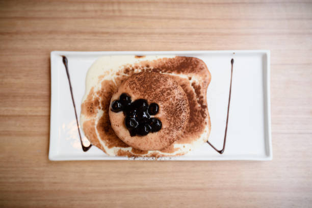 istock A dessert on the wooden table. 1222602788