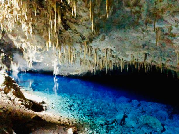 istock Lago Azul Cave is a natural monument. 1222604432