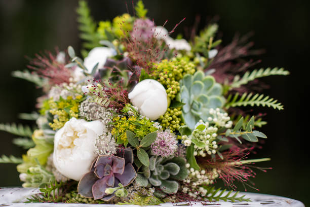 istock wedding bouquet made from green succulent plants 1222605061