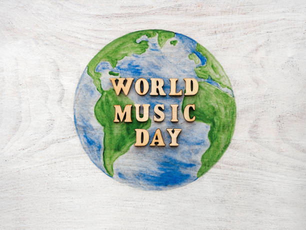 istock World Music Day. Greeting card. Close up 1222605537
