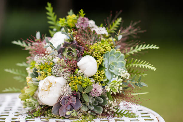 istock wedding bouquet made from green succulent plants 1222606205