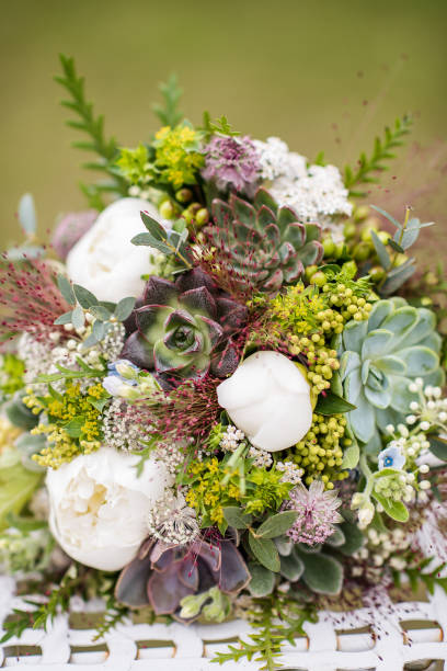 istock wedding bouquet made from green succulent plants 1222606471