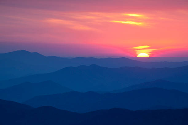 istock Sun setting over the Smoky Mountains 122260701