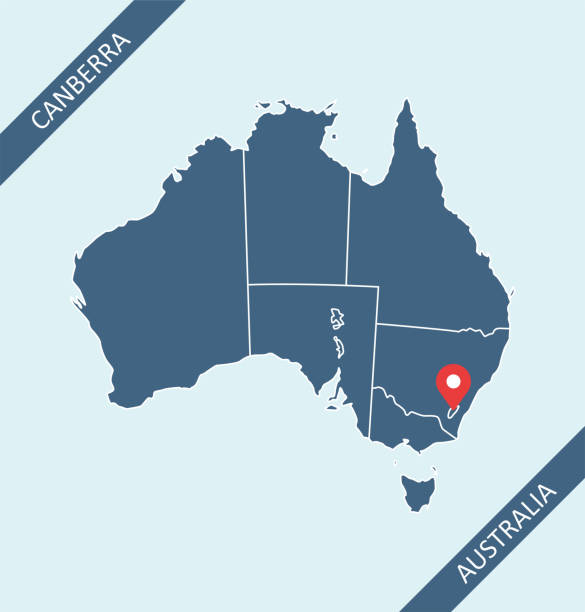 澳大利亞地圖 - 北領地 插圖 幅插畫檔、美工圖案、卡通及圖標