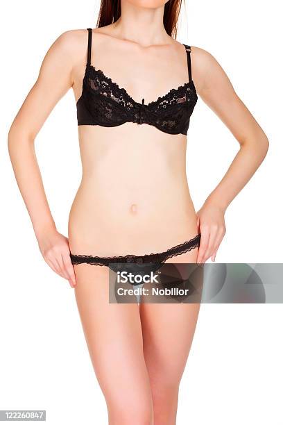 Corpo Di Attraente Giovane Donna Sexy - Fotografie stock e altre immagini di Nudo - Nudo, Colore nero, Donne