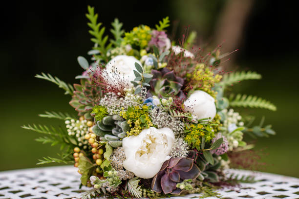 istock wedding bouquet made from green succulent plants 1222608800