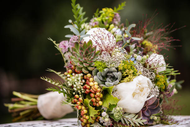 istock wedding bouquet made from green succulent plants 1222612102