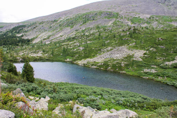 istock Lake in the mountains, Altai Territory, Russia 1222615735
