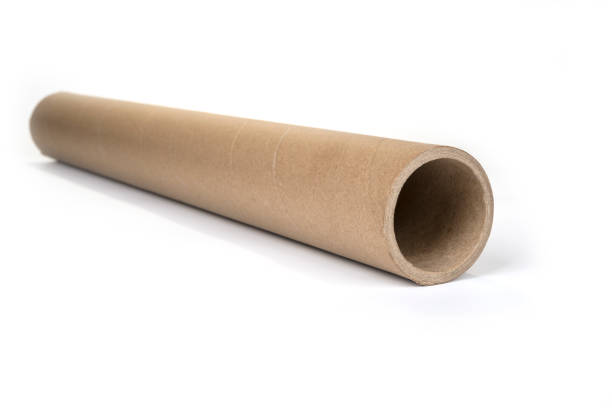 istock Brown paper roll from stretcher foil or paper 1222617415