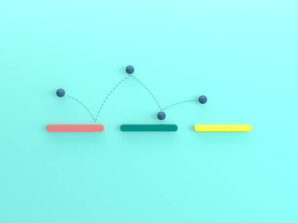 istock Abstract color blocks and balls concept 1222618823