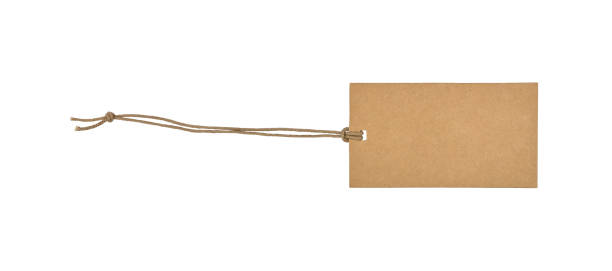 istock One brown paper label tag isolated on white 1222627327