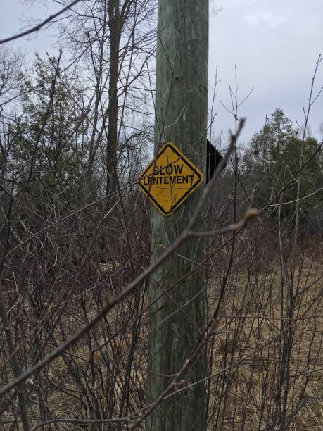 istock Slow sign on NB Trail 1222628756