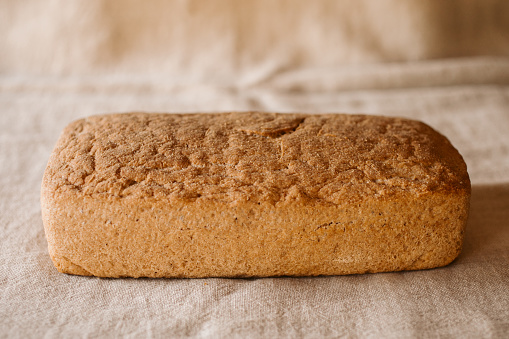 Rustic bread. Organic and healthy homemade bread. Gluten free. Delicious bread ready to eat.