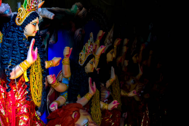 istock An Indian Deity : Goddess Durga. The deity made out of clay is adorned with decorative work 1222635705