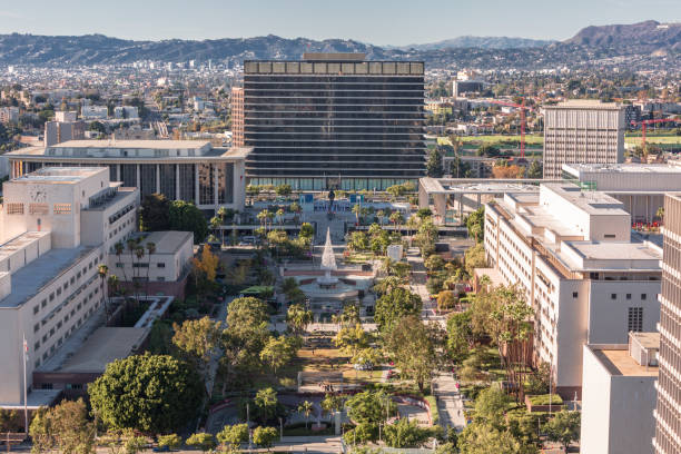 istock Downtown Los Angeles cityscape 1222635926