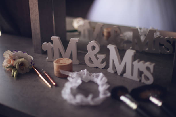 istock The room and the bride's things before dressing 1222642204
