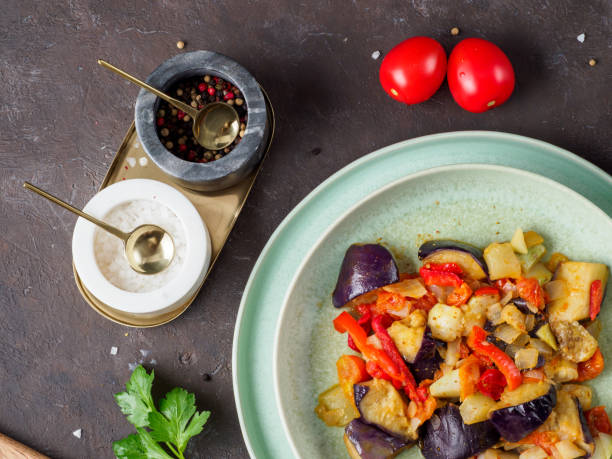 istock Ratatouille from frozen vegetable mix. 1222643472